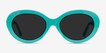 Alexandra Teal AcetateSunglass Frames from EyeBuyDirect, Front View