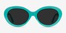 Alexandra Teal AcetateSunglass Frames from EyeBuyDirect, Front View
