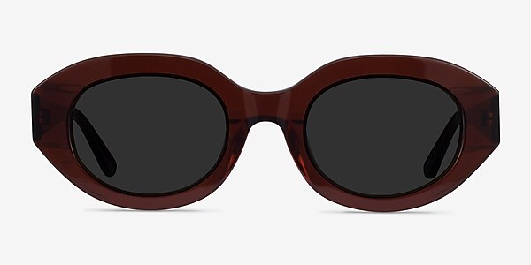 Swan Clear Brown Acetate Sunglass Frames