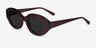 Swan Clear Brown AcetateSunglass Frames from EyeBuyDirect, Angle View