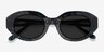 Swan Fleuries AcétateSoleil de Lunette de vue d'EyeBuyDirect, Vue Rapprochée