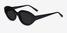 Swan Black AcetateSunglass Frames from EyeBuyDirect, Angle View