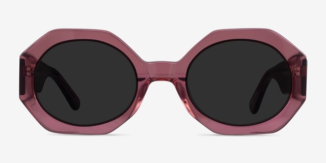 Vitamin Clear Purple AcetateSunglass Frames from EyeBuyDirect, Front View