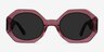Vitamin Clear Purple AcetateSunglass Frames from EyeBuyDirect, Front View