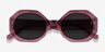 Vitamin Clear Purple AcetateSunglass Frames from EyeBuyDirect, Closed View
