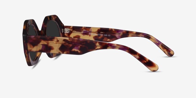 Vitamin Tortoise AcetateSunglass Frames from EyeBuyDirect, Side View