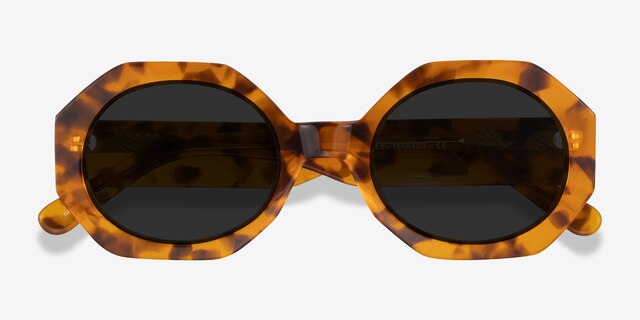Vitamin Warm Tortoise AcetateSunglass Frames from EyeBuyDirect, Closed View