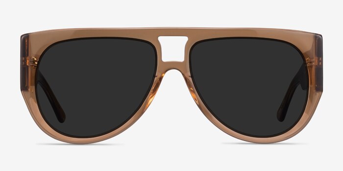Southwest Clear Brown Acetate Sunglass Frames from EyeBuyDirect