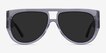 Southwest Clear Gray AcetateSunglass Frames from EyeBuyDirect, Front View