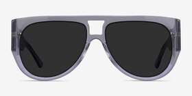 Southwest Clear Gray Acétate Soleil de Lunette de vue d'EyeBuyDirect, Vue de Face