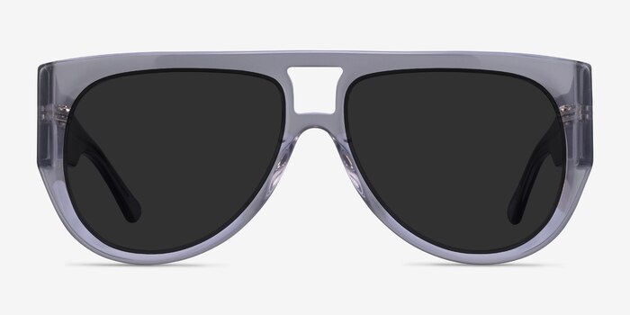 Southwest Clear Gray Acetate Sunglass Frames from EyeBuyDirect
