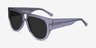 Southwest Clear Gray AcetateSunglass Frames from EyeBuyDirect, Angle View