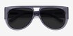 Southwest Clear Gray AcetateSunglass Frames from EyeBuyDirect, Closed View