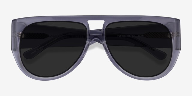 Southwest Clear Gray AcetateSunglass Frames from EyeBuyDirect, Closed View