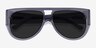 Southwest Clear Gray AcetateSunglass Frames from EyeBuyDirect, Closed View