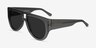 Southwest Clear Green AcetateSunglass Frames from EyeBuyDirect, Angle View