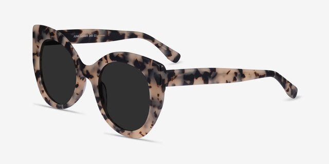 June Ivory Tortoise AcetateSunglass Frames from EyeBuyDirect, Angle View