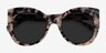 June Ivory Tortoise AcetateSunglass Frames from EyeBuyDirect, Closed View