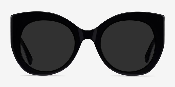 June Black Acetate Sunglass Frames from EyeBuyDirect