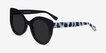 June Black AcetateSunglass Frames from EyeBuyDirect, Angle View
