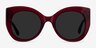 June Burgundy AcetateSunglass Frames from EyeBuyDirect, Front View