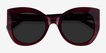 June Burgundy AcetateSunglass Frames from EyeBuyDirect, Closed View