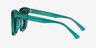 Los Angeles Clear Green AcetateSunglass Frames from EyeBuyDirect, Side View