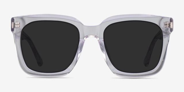 Los Angeles Clear AcetateSunglass Frames from EyeBuyDirect, Front View