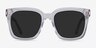 Los Angeles Clear AcetateSunglass Frames from EyeBuyDirect, Front View