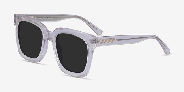 Los Angeles Clear AcetateSunglass Frames from EyeBuyDirect, Angle View