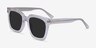 Los Angeles Clear AcetateSunglass Frames from EyeBuyDirect, Angle View