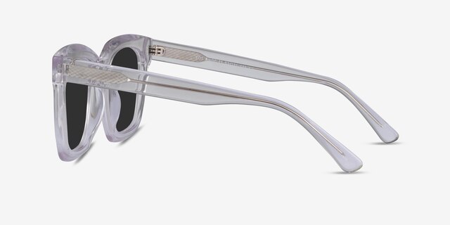 Los Angeles Clear AcetateSunglass Frames from EyeBuyDirect, Side View