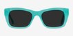 Because Turquoise AcetateSunglass Frames from EyeBuyDirect, Front View
