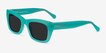 Because Turquoise AcetateSunglass Frames from EyeBuyDirect, Angle View