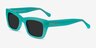Because Turquoise AcetateSunglass Frames from EyeBuyDirect, Angle View