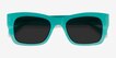 Because Turquoise AcetateSunglass Frames from EyeBuyDirect, Closed View