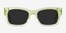Because Clear Yellow AcetateSunglass Frames from EyeBuyDirect, Front View