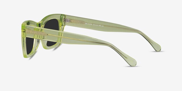 Because Clear Yellow AcetateSunglass Frames from EyeBuyDirect, Side View