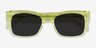 Because Clear Yellow AcetateSunglass Frames from EyeBuyDirect, Closed View