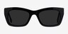 Because Black AcetateSunglass Frames from EyeBuyDirect, Front View