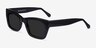 Because Black AcetateSunglass Frames from EyeBuyDirect, Angle View