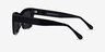 Because Black AcetateSunglass Frames from EyeBuyDirect, Side View