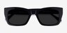 Because Black AcetateSunglass Frames from EyeBuyDirect, Closed View