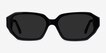 Claudel Black AcetateSunglass Frames from EyeBuyDirect, Front View