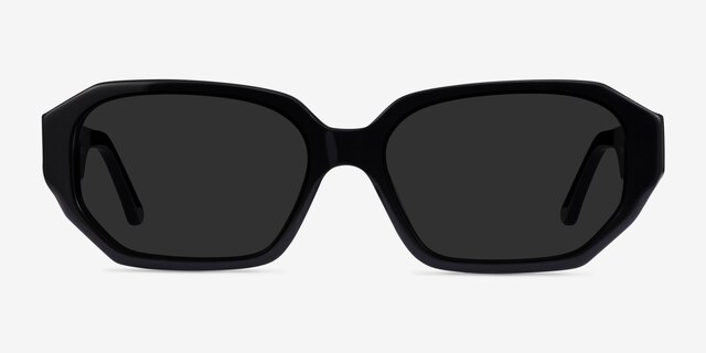 Claudel Black AcetateSunglass Frames from EyeBuyDirect, Front View