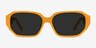 Claudel Orange AcetateSunglass Frames from EyeBuyDirect, Front View