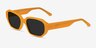Claudel Orange AcetateSunglass Frames from EyeBuyDirect, Angle View