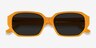 Claudel Orange AcetateSunglass Frames from EyeBuyDirect, Closed View