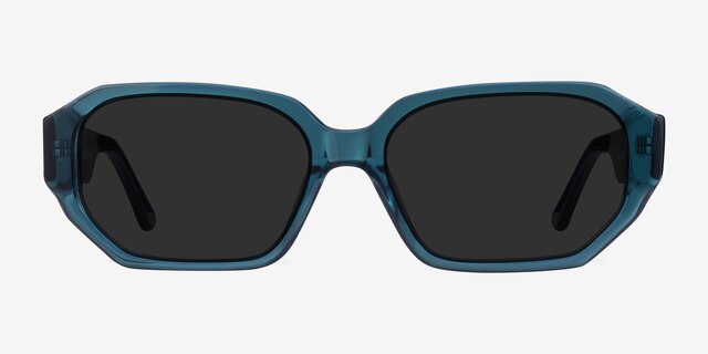 Claudel Teal AcetateSunglass Frames from EyeBuyDirect, Front View