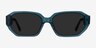Claudel Teal AcetateSunglass Frames from EyeBuyDirect, Front View